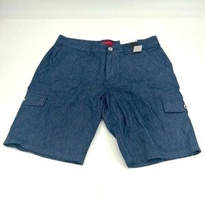 NWT Guess Men’s chambray cargo shorts size 33